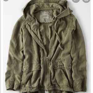 AE hooded military jacket